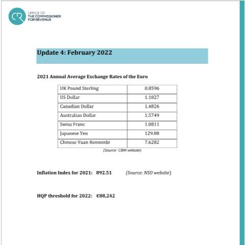Document preview: 2022 — update-4---february-2022.pdf — income_tax, Malta (CERFA n°update-4---february-2022)