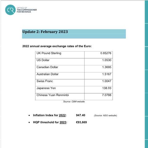 Document preview: 2023 — update-2---february-2023.pdf — income_tax, Malta (CERFA n°update-2---february-2023)