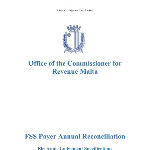Document preview: Reporting Obligations — electronic-lodgement-specifications.pdf — payroll_social_security, Malta (CERFA n°electronic-lodgement-specifications)