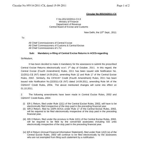 Document preview: 955 16 2011 CX — gst, India (CERFA n°955_16_2011_CX)