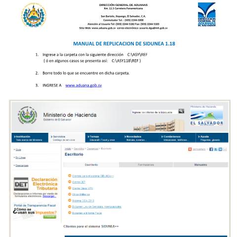 Vista previa del documento Manual de replicación de tablas locales — Manual, El Salvador (CERFA n°PMHDC8309)