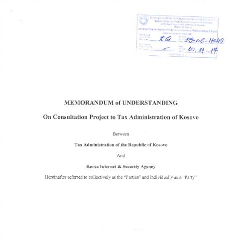 Document preview: MARRËVESHJE BASHKËPUNIMI NDËRMJET ATK DHE KISA — Marreveshjet E Bashkepunimit, Kosovë