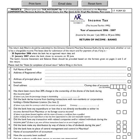 Document preview: 2006/2007 — Document, Mauritius (CERFA n°merge0607)