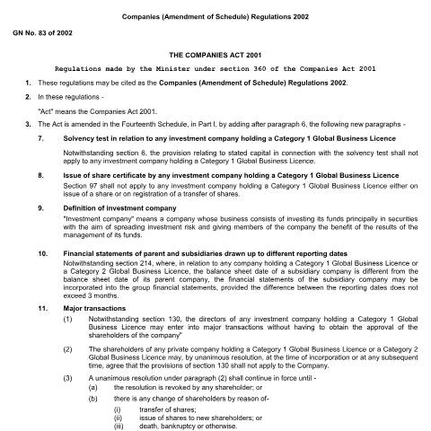 Document preview: GN. 83 of 2002 — Document, Mauritius (CERFA n°GN.-83-of-2002)