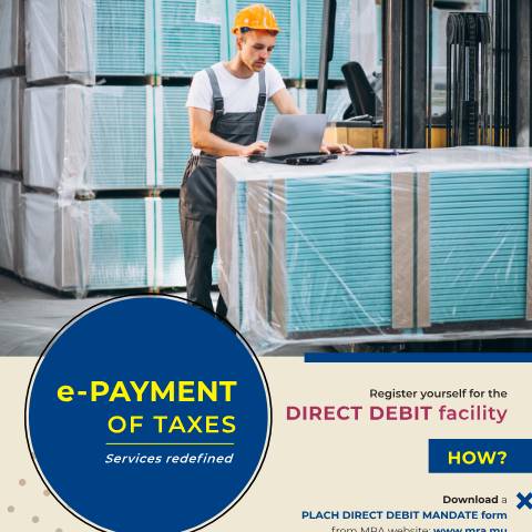 Document preview: e-Payment of Taxes (21.08.20) — Document, Mauritius (CERFA n°PressAdvertePayment)