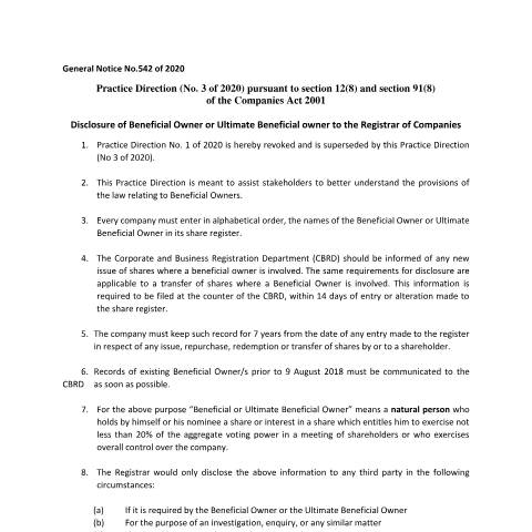 Document preview: GENERAL NOTICE NO — Document, Mauritius (CERFA n°GENERAL-NOTICE-NO)