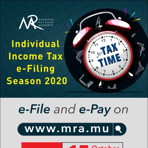 Document preview: Individual Income Tax e-Filing Season 2020 (01.10.20) — Document, Mauritius (CERFA n°PressAdvertFilingSeason2020)