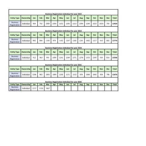 Document preview: Individual up to 31 March 2026_ Business Registration Individual for year 2022-2026 — Document, Mauritius (CERFA n°Individual-up-to-31-March-2026_-Business-Registration-Individual-for-year-2022-2026)