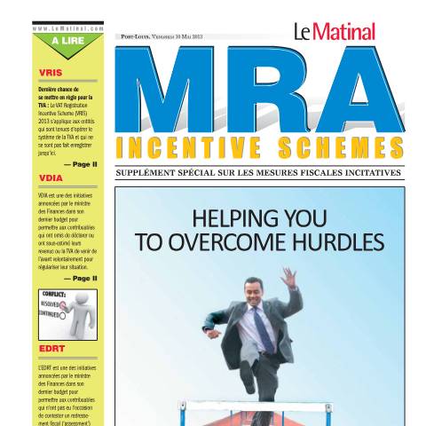 Document preview: Special Publication on MRA Incentive Schemes 2013 — Document, Mauritius (CERFA n°MatinalSupplement2013)