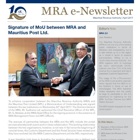 Document preview: April 2017 — Document, Mauritius (CERFA n°April2017)