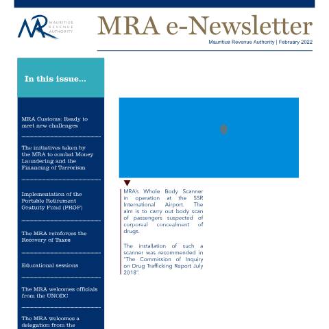 Document preview: February 2022 — Document, Mauritius (CERFA n°ENewsFeb2022)