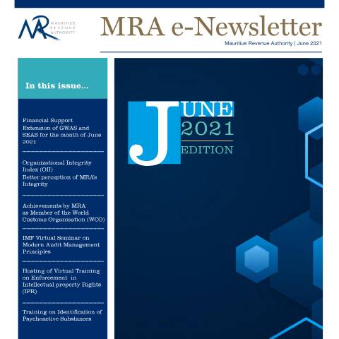 Document preview: June 2021 — Document, Mauritius (CERFA n°ENewsletterJune2021)