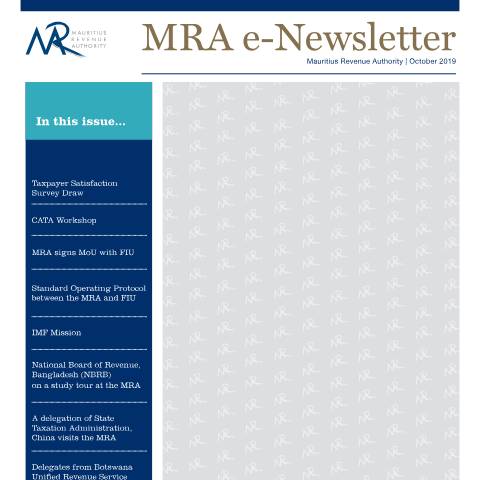 Document preview: October 2019 — Document, Mauritius (CERFA n°NewsletterOctober2019)