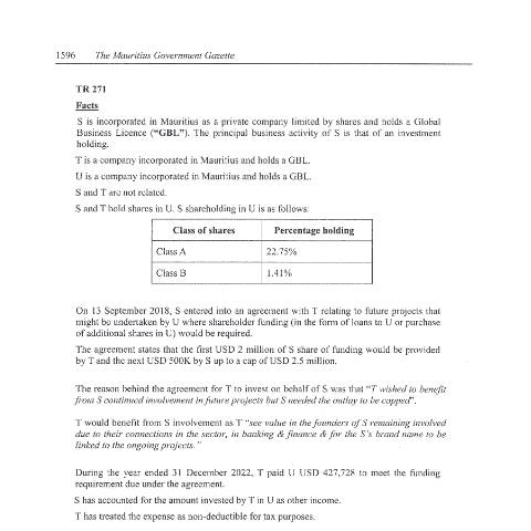 Document preview: TR 271 — Document, Mauritius (CERFA n°TR271)