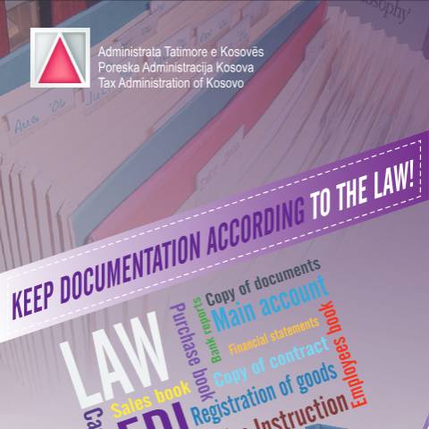 Document preview: Keep Documentation According to the Law! — Flyers, Kosovë
