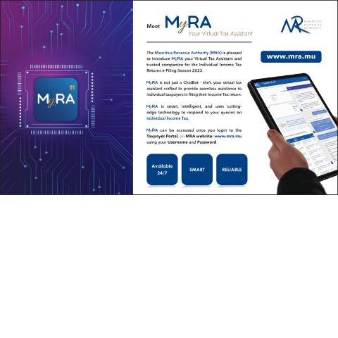 Document preview: Meet Myra - Your Virtual Assistant (07.09.23) — Document, Mauritius (CERFA n°MyraAdvert070923)