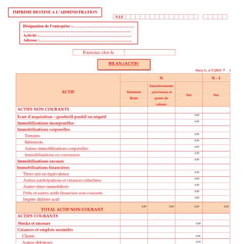Aperçu du document GN° 2 — نماذج التصريح (Formulaires de déclaration), Algérie (CERFA n°GN° 2)
