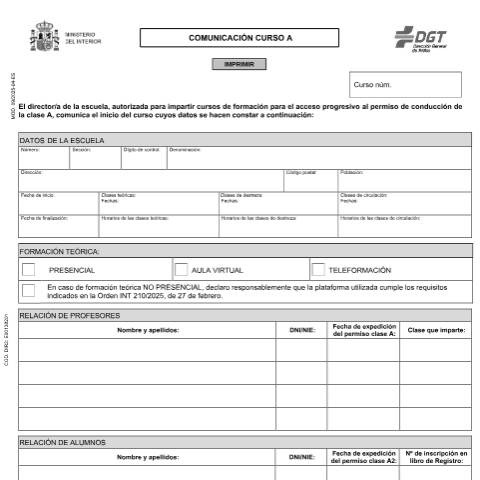 Vista previa del documento Modelo 09 — Impreso de solicitud de la DGT — Dirección General de Tráfico (DGT) — Modelos de solicitud, España (CERFA n°09)