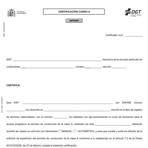 Vista previa del documento Modelo 10 — Impreso de solicitud de la DGT — Dirección General de Tráfico (DGT) — Modelos de solicitud, España (CERFA n°10)