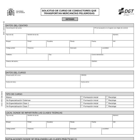 Vista previa del documento Modelo 15 — Impreso de solicitud de la DGT — Dirección General de Tráfico (DGT) — Modelos de solicitud, España (CERFA n°15)