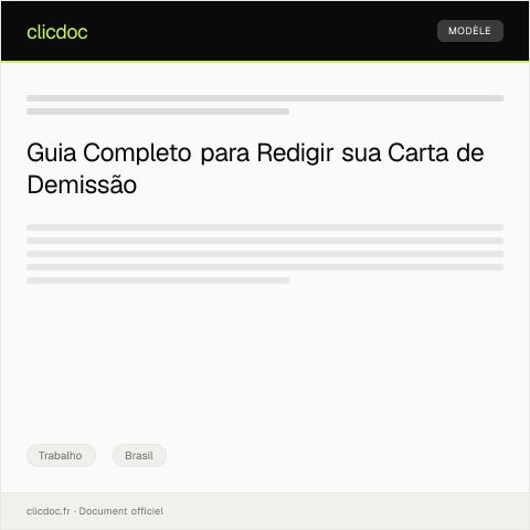 Pré-visualização do documento Carta de Demissão — Trabalho, Brasil