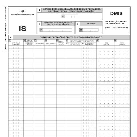 Pré-visualização do documento Modelo oficial e instruções de preenchimento — Imposto do Selo, Portugal