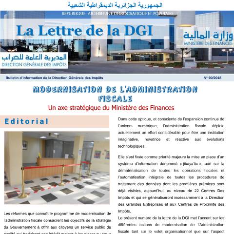 Aperçu du document LDGI_modernisation — Lettres de la DGI, Algérie (CERFA n°LDGImodernisation)