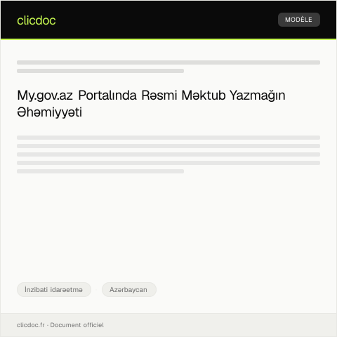 Document preview: My.gov.az portalında xidmətlərdən istifadə üçün qeydiyyat — İnzibati idarəetmə, Azərbaycan