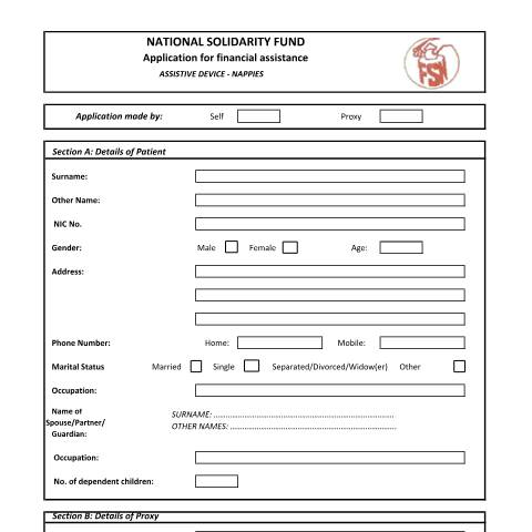 Document preview: Nappies — Document, Mauritius (CERFA n°Nappies)
