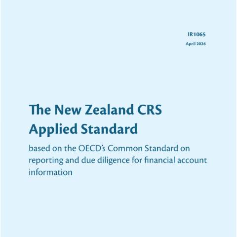 Document preview: The New Zealand CRS Applied Standard — International, New Zealand (CERFA n°IR1065)
