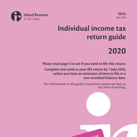 Document preview: Individual tax return guide — Income tax, New Zealand (CERFA n°IR3G)