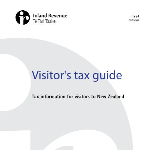Document preview: Visitor's tax guide — International, New Zealand (CERFA n°IR294)
