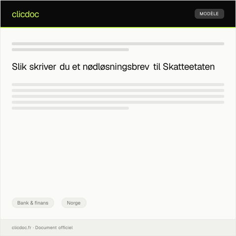 Document preview: Nødløsning ved tap av BankID-tilgang — Bank & finans, Norge
