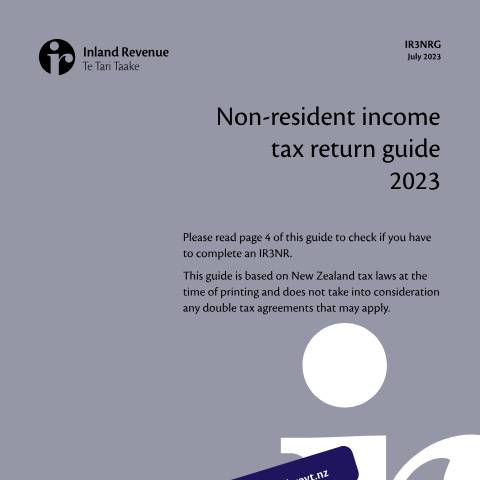 Document preview: Non-resident individual tax return guide — Income tax, International, New Zealand (CERFA n°IR3NRG)