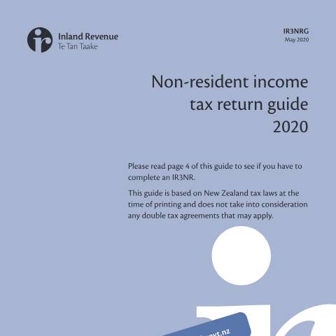 Document preview: Non-resident individual tax return guide — Income tax, International, New Zealand (CERFA n°IR3NRG)