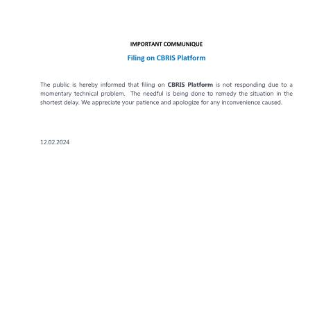 Document preview: IMPORTANT COMMUNIQUE_CBRIS_12-02-24 — Notice / Circular, Mauritius (CERFA n°IMPORTANT-COMMUNIQUE_CBRIS_12-02-24)