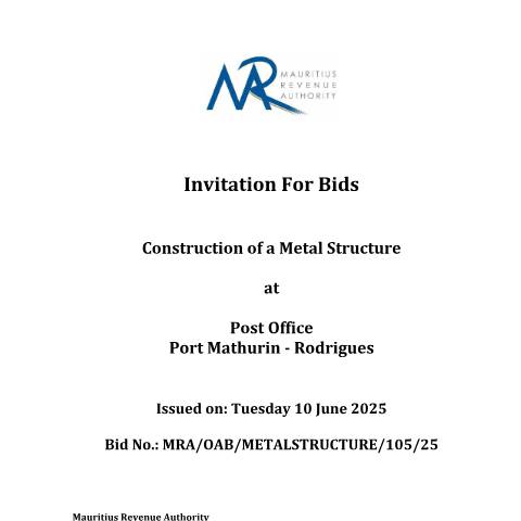 Document preview: Bid Document — Document, Mauritius (CERFA n°BidDoc100625)