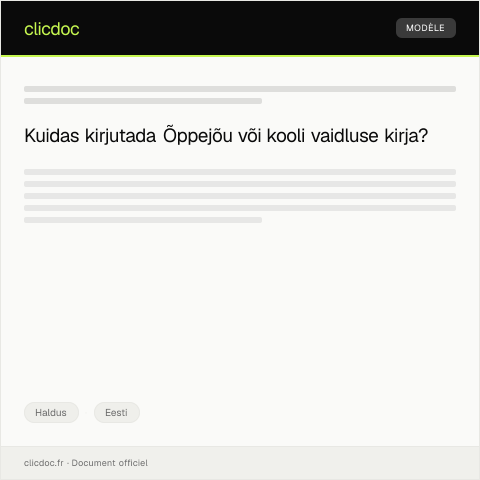 Document preview: Õppejõu või kooli vaidlus — Haldus, Eesti