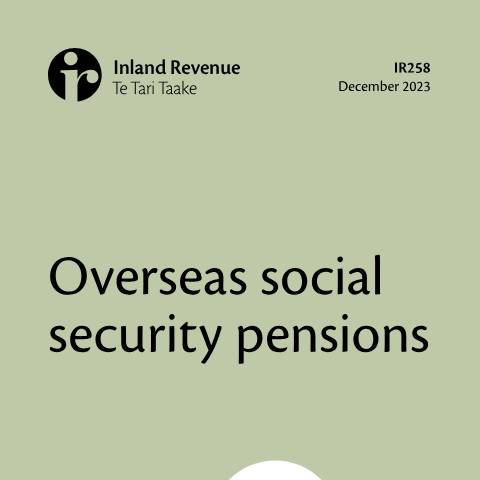 Document preview: Overseas social security pensions — International, New Zealand (CERFA n°IR258)