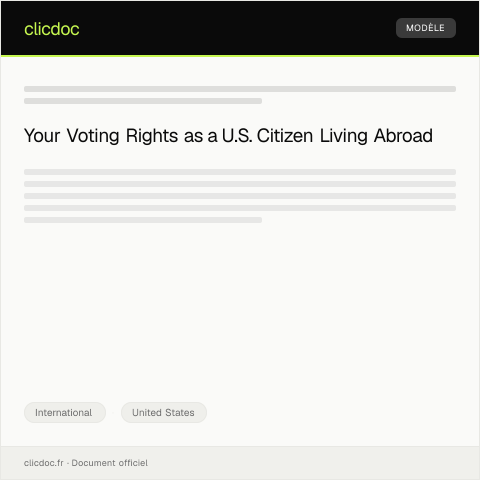 Document preview: Notice of Overseas Voting Rights — International, United States