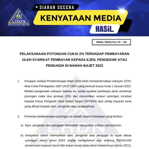 Document preview: (Please refer to IRBM's Press Release) — Other Forms, Malaysia (CERFA n°BE)