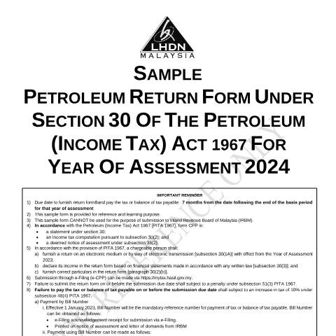 Document preview: CPP 2024 — Petroleum, Malaysia