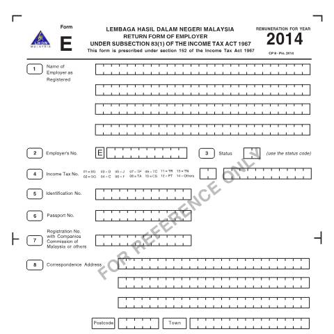 Document preview: E 2014 — Employer, Malaysia