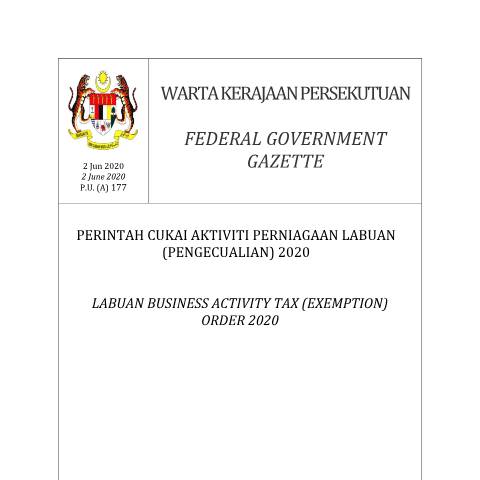 Document preview: P.U. (A) 177/2020 — Labuan Entity, Malaysia