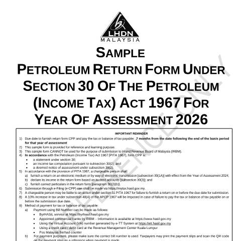 Document preview: CPP 2026 — Petroleum, Malaysia