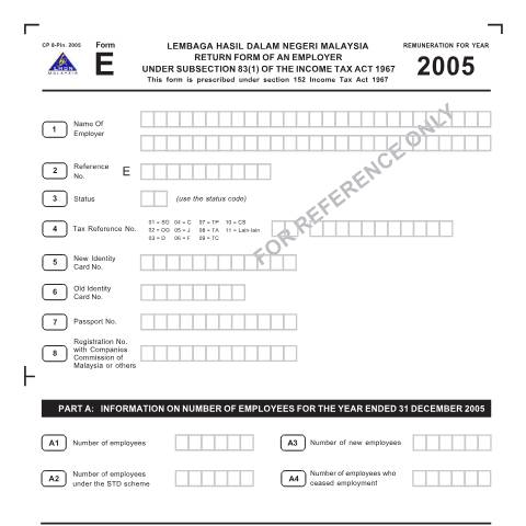 Document preview: E 2005 — Employer, Malaysia
