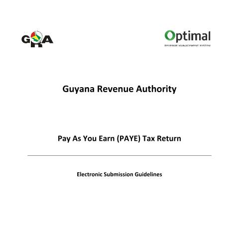 Document preview: PAYE Return Guide — PAYE & Payroll, Guyana