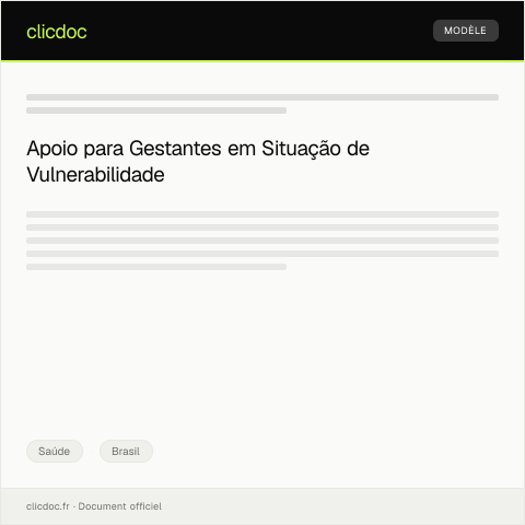 Pré-visualização do documento Pedido de Atendimento para Gestantes em Situação de Vulnerabilidade — Saúde, Brasil