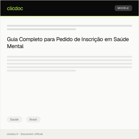 Pré-visualização do documento Pedido de Inscrição em Programas de Saúde Mental — Saúde, Brasil