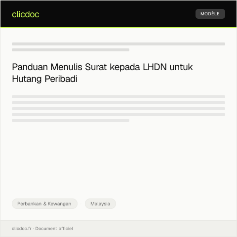 Document preview: Pengurusan Hutang Peribadi — Perbankan & Kewangan, Malaysia